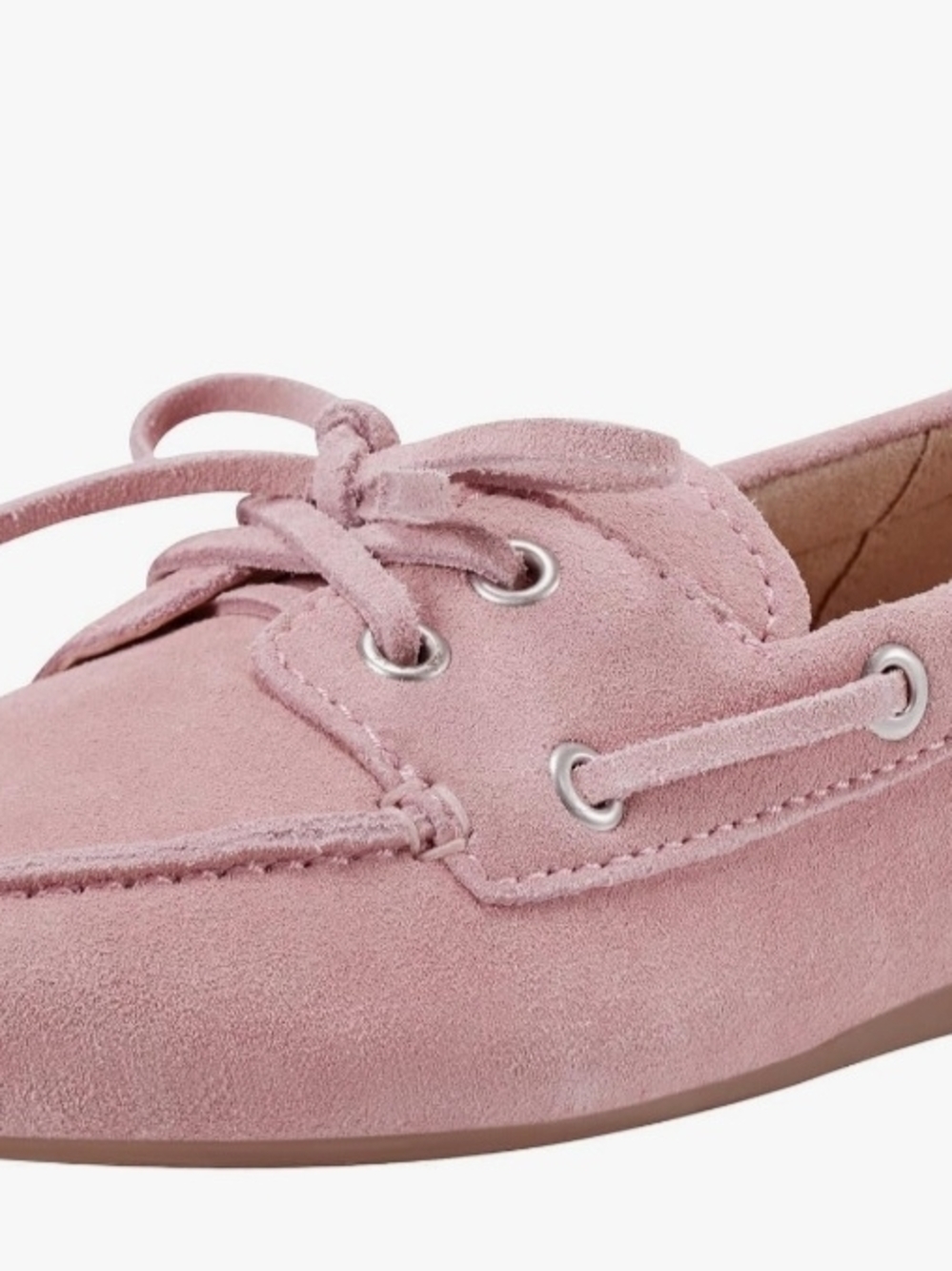 Suede Pink Boat Shoe Loafer